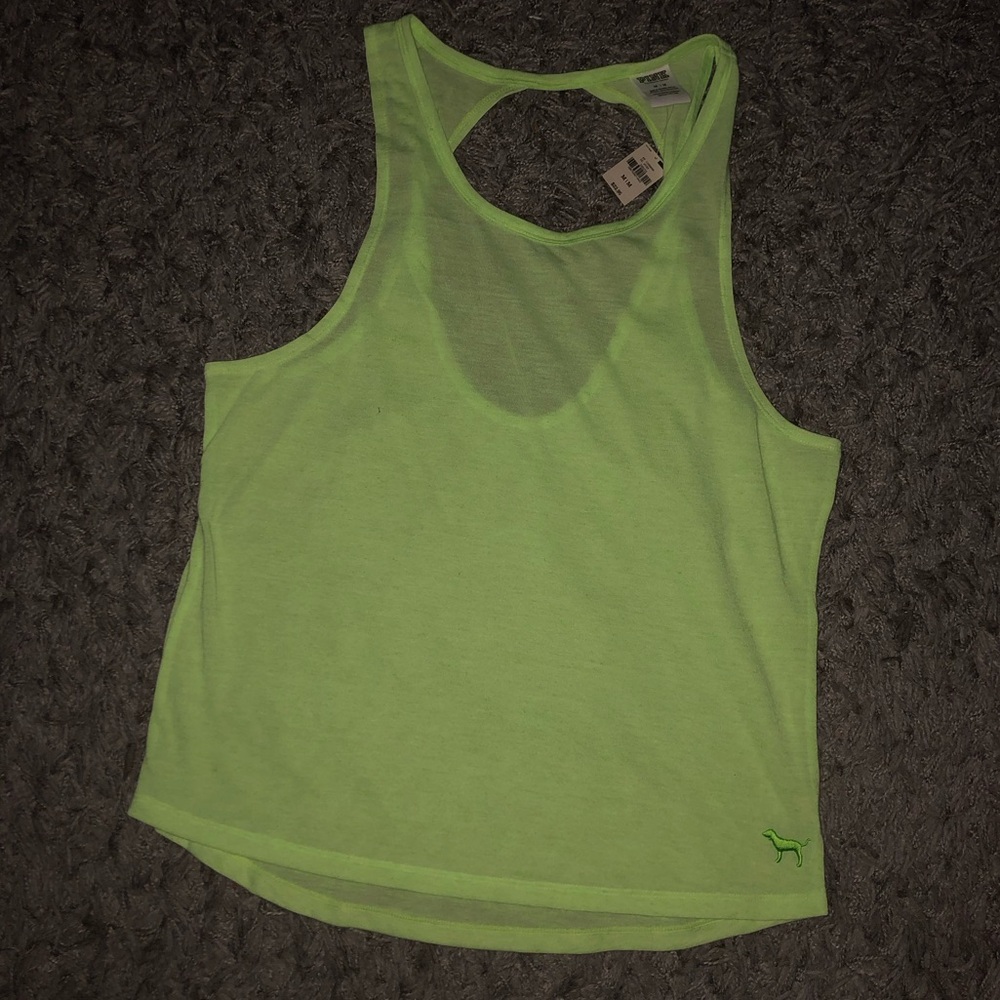 Vintage Neon Victoria’s Secret PINK Neon Tank Top, Size M, New With Tags